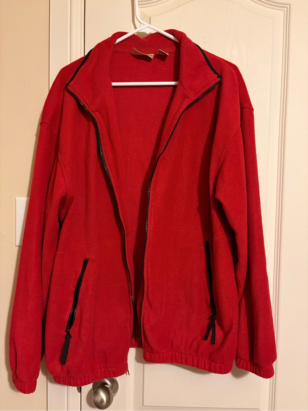 Classic Red Women’s Fleece Zip Jacket
